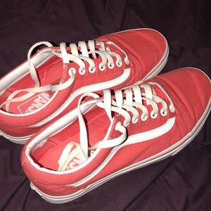 coral old school vans